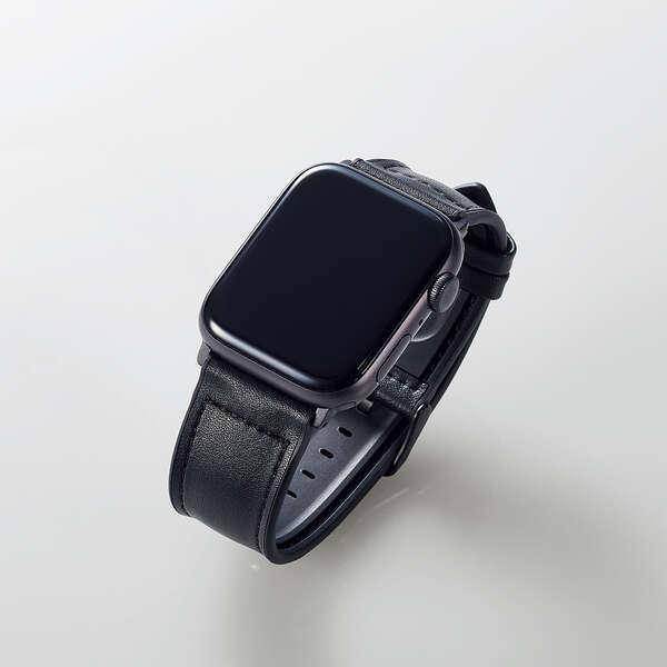 ELECOM（エレコム） Apple Watch 用 ハイブリッド ソフトレザー バンド 