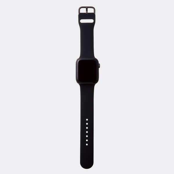 エレコム Apple Watch 45/44/42mm 用 Lサイズシリコンバンド AppleWatch アップルウォッチ 45 44 42 バンド シリコン Lサイズ ブラック┃AW-45BDSCLBK｜elecom｜06
