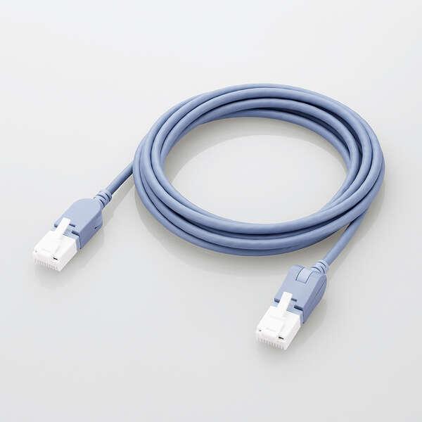 ELECOM（エレコム） Cat6A準拠 LANケーブル スイングコネクター2.0m