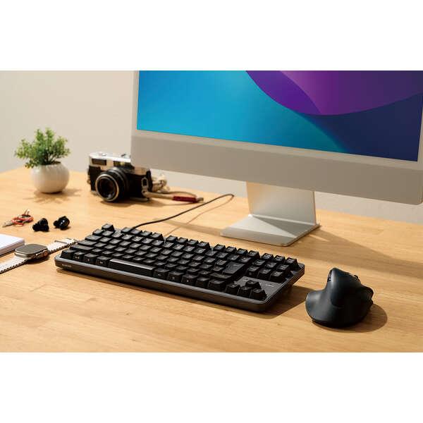 ELECOM（エレコム） 赤軸 テンキーレス 有線 メカニカル テンキーレス