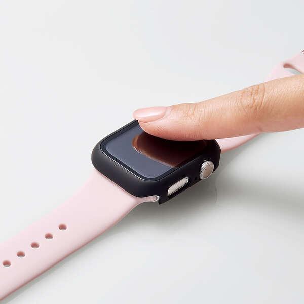 Apple Watch 40 mm 用 フルカバーケース プレミアム ゴリラガラス セラミックコート ブラック┃AW-20SFCGOCBK アウトレット エレコム わけあり 在庫処分｜elecom｜06