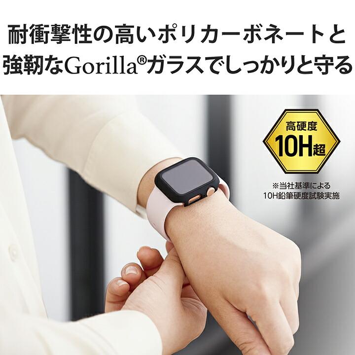 Apple Watch 40 mm 用 フルカバーケース プレミアム ゴリラガラス セラミックコート ブラック┃AW-20SFCGOCBK アウトレット エレコム わけあり 在庫処分｜elecom｜10