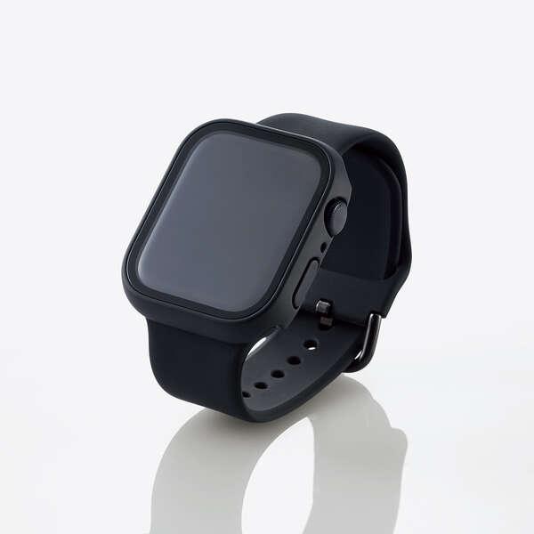 ELECOM エレコム Apple Watch 45 mm 用 フルカバーケース プレミアム 