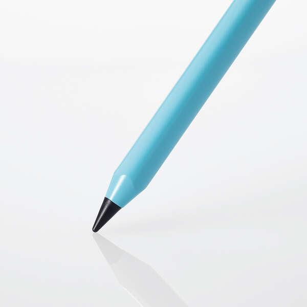 エレコム タッチペン 充電式 アクティブ iPad 専用 タッチペン スタイラス 鉛筆型 三角軸 アイパッド パームリジェクション対応 ブルー┃P-TPACAPEN02BU｜elecom｜04