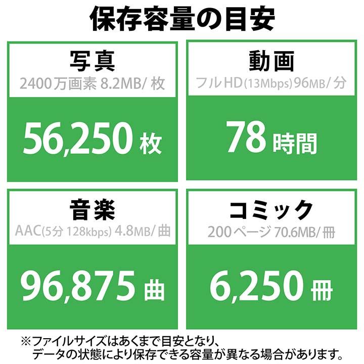 エレコム 外付け ポータブル SSD キャップ式 USB3.2(Gen2)対応 小型 ホワイト 500GB┃ESD-EMC0500GWH｜elecom｜14