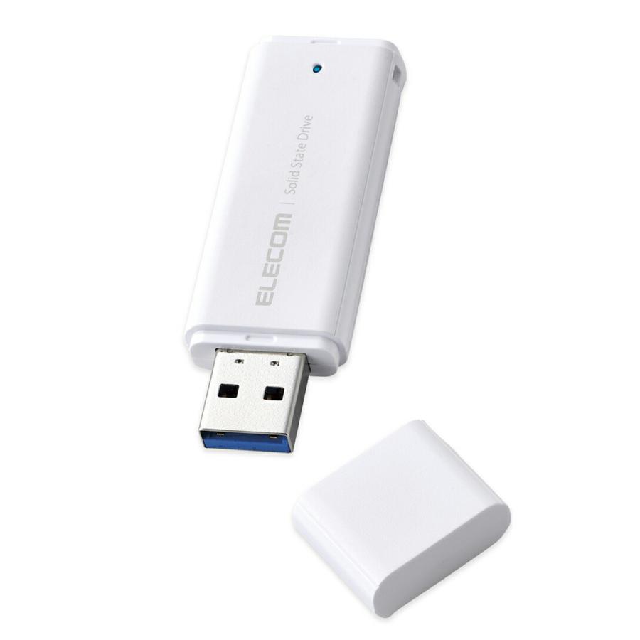 エレコム 外付け ポータブル SSD キャップ式 USB3.2(Gen2)対応 小型 ホワイト 500GB┃ESD-EMC0500GWH｜elecom｜07