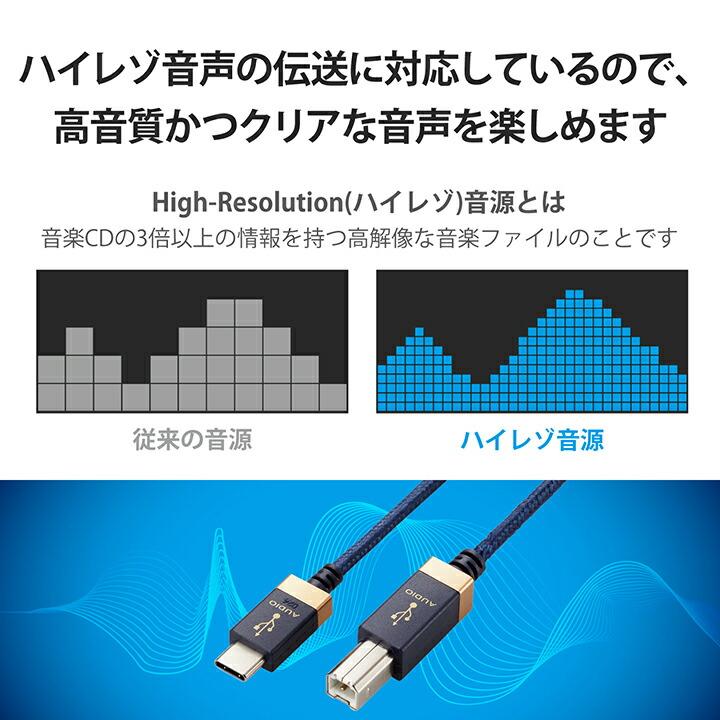 ELECOM（エレコム） オーディオケーブル C-B AVケーブル 音楽伝送 USB2