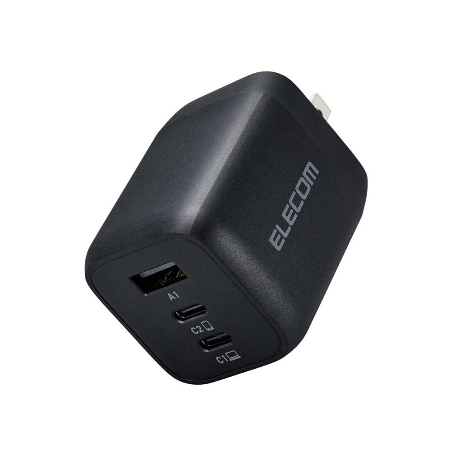 ELECOM（エレコム） AC充電器 USB Power Delivery 65W Type-C×2 Type-A