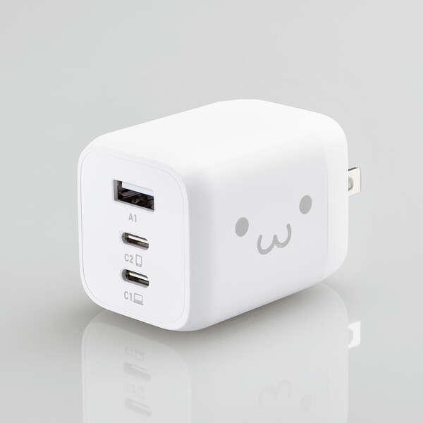 ELECOM（エレコム） AC充電器 USB Power Delivery 65W Type-C×2 Type-A