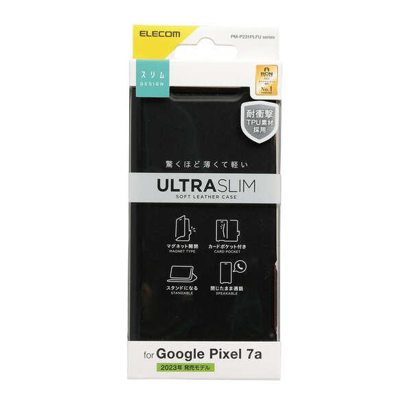 ELECOM（エレコム） Google Pixel 7a 用 ソフトレザーケース 薄型 超