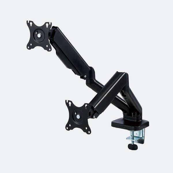 ELECOM（エレコム） モニターアーム ディスプレイアーム デュアル