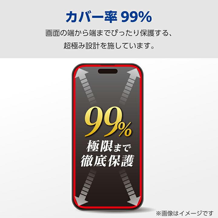 iPhone 15 Plus 用 ガラスフィルム カバー率99％ 高透明 iPhone15 Plus 2眼 6.7 インチ フルカバー┃PM-A23BFLKGG アウトレット エレコム わけあり 在庫処分｜elecom｜06