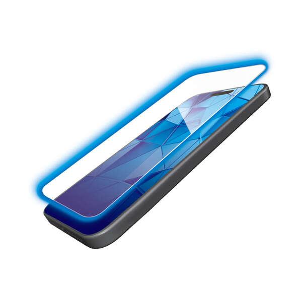 ELECOM（エレコム） iPhone 15 Pro 用 ガラスフィルム 超強靱 高透明