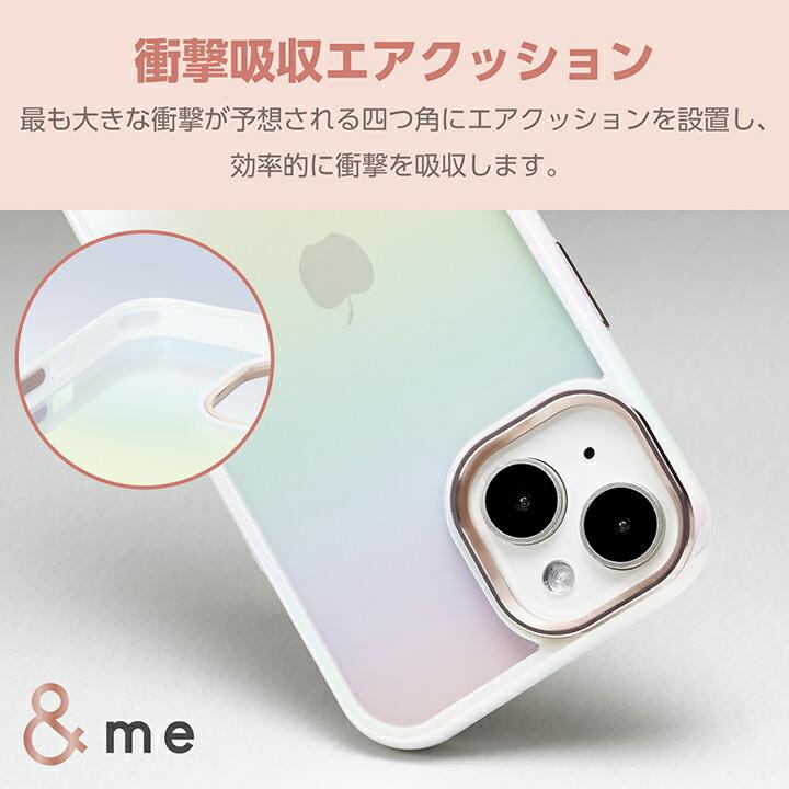 ぱるむ ELECOM エレコム iPhone 15 用 ハイブリッドケース オーロラ