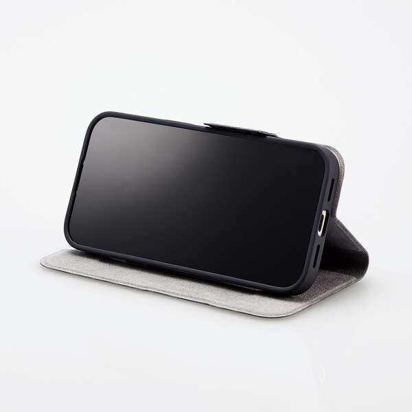 ELECOM（エレコム） iPhone 15 用 ソフトレザーケース 薄型 手帳型