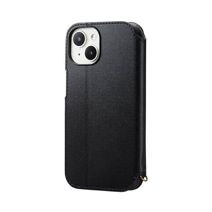 エレコム iPhone 15 用 ソフトレザーケース 手帳型 磁石付 NEUTZ 