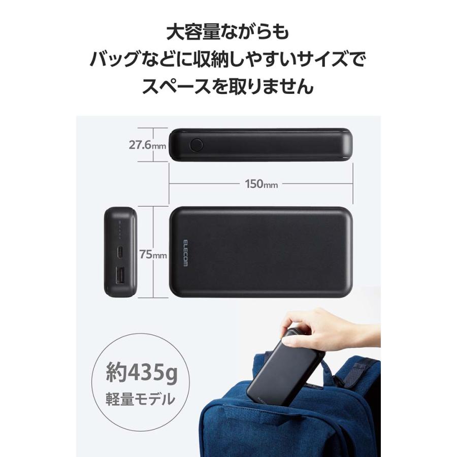 【未使用】エレコム 大容量モバイルバッテリー20000mAh Amazon | エレコム モバイルバッテリー 20000mAh 大容量 ( USB PD対応