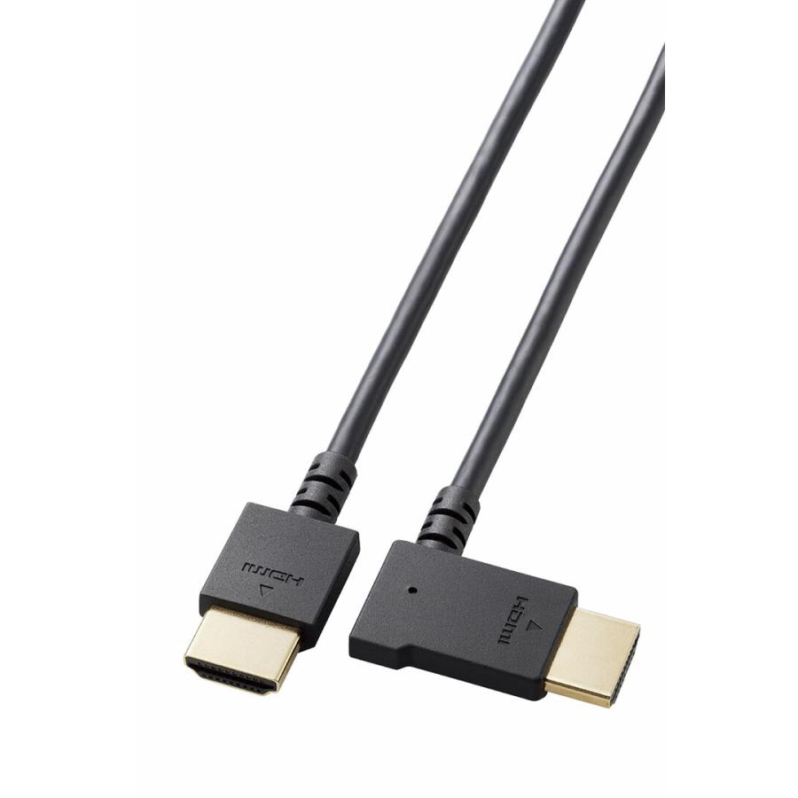 ELECOM（エレコム） HDMIケーブル HIGH SPEED HDMI L字 1.5m やわらか