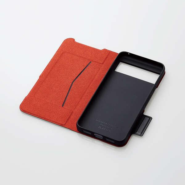 ELECOM（エレコム） Google Pixel 8 用 ソフトレザーケース 薄型 磁石