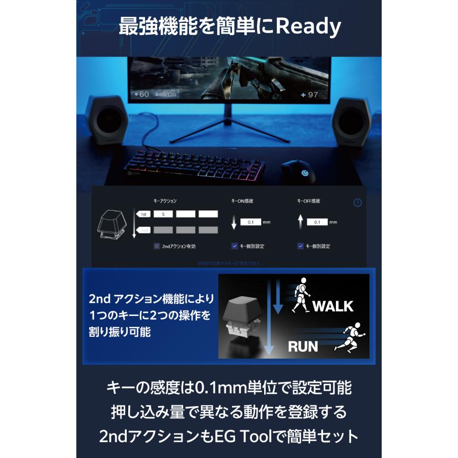 ELECOM（エレコム） V custom ゲーミングキーボード VK600A ラピッド