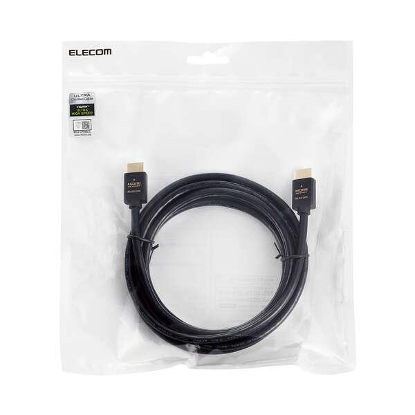 エレコム HDMI2.1ケーブル イーサネット 対応 ウルトラハイスピード HDMI ケーブル スタンダード 3m ブラック┃ECDH-HD21E30BK｜elecom｜03