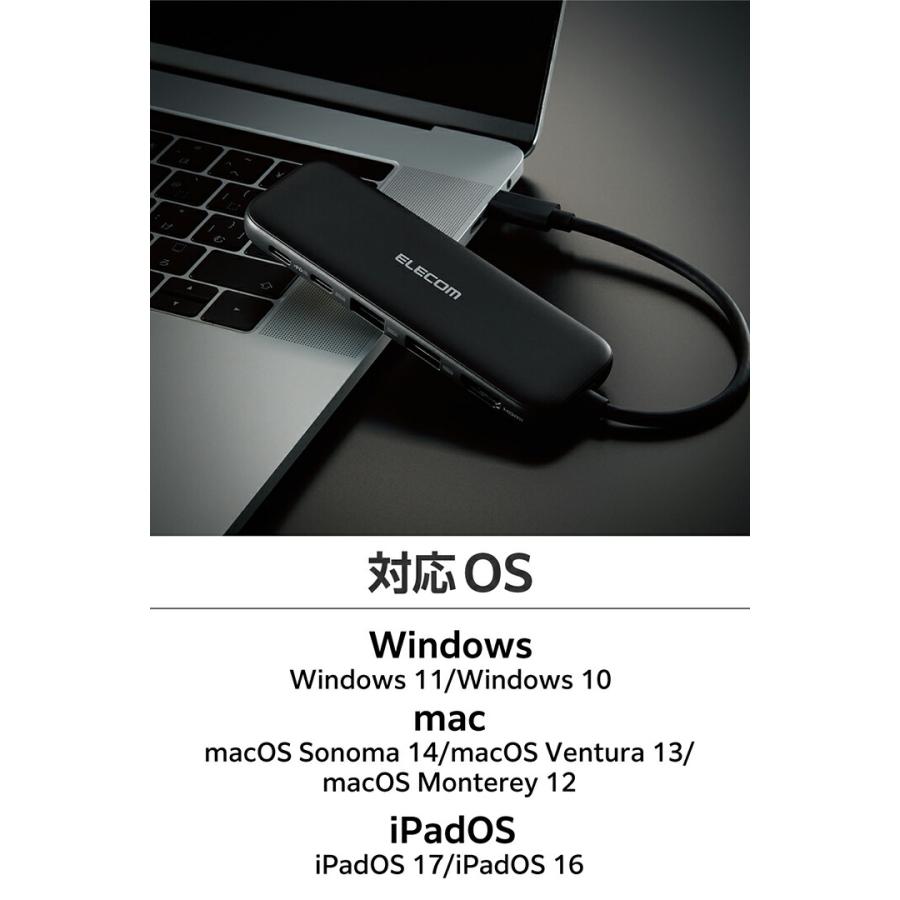 ELECOM（エレコム） ドッキングステーション タイプc USBハブ USB拡張