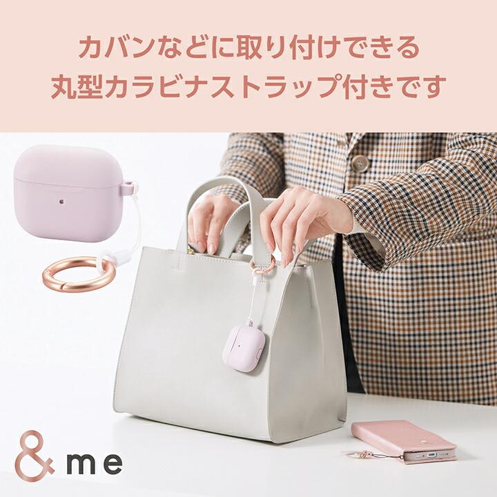 AirPods ラベンダーのケース付き ELECOM（エレコム） AirPods第3世代 用 シリコンケース ＆Me