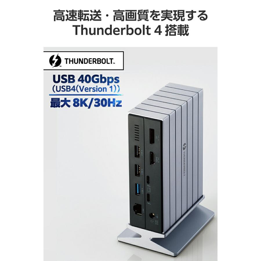ELECOM エレコム ドッキングステーション 14in1 Thunderbolt 4 ELECOM エレコム ドッキングステーション 14in1 Thunderbolt 4
