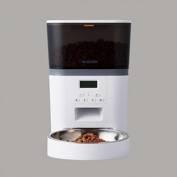ELECOM（エレコム） ペット用 自動給餌器 1匹用 タイマー機能付 録音