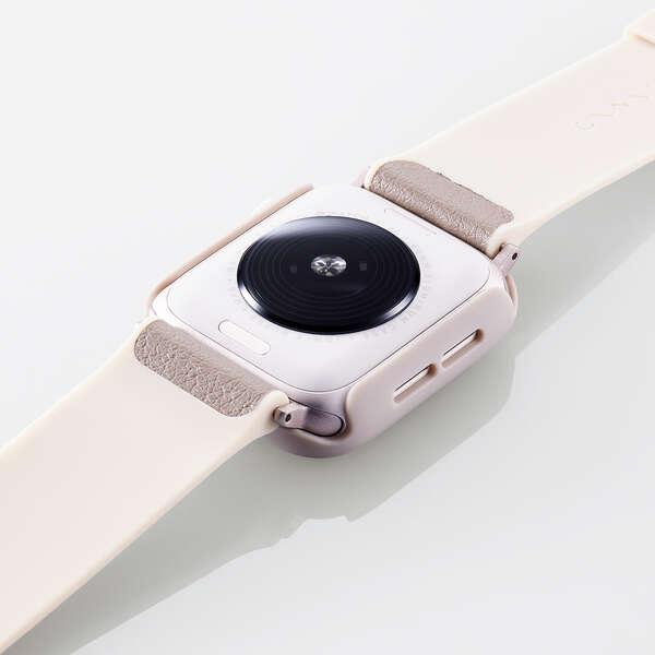 エレコム Apple Watch SE 40mm 用 ＆me ハードバンパー ラバーコート ハードバンパー ＆me ラバーコート グレージュ┃AW-23EBPPRGB｜elecom｜05