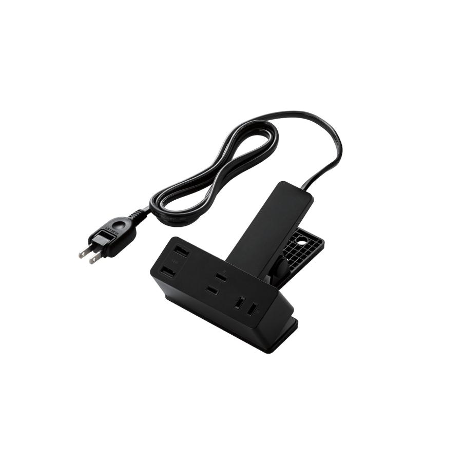 ELECOM（エレコム） USBクリップタップ 電源タップ 3個口 1.5m USB-A