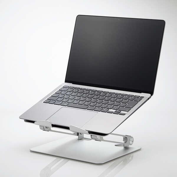 エレコム タブレット 用 スタンド 手首当たらない 三角形カット ホルダー タブレットPCスタンド 折り畳み 式 シルバー┃TBWDSDRAWAMSV