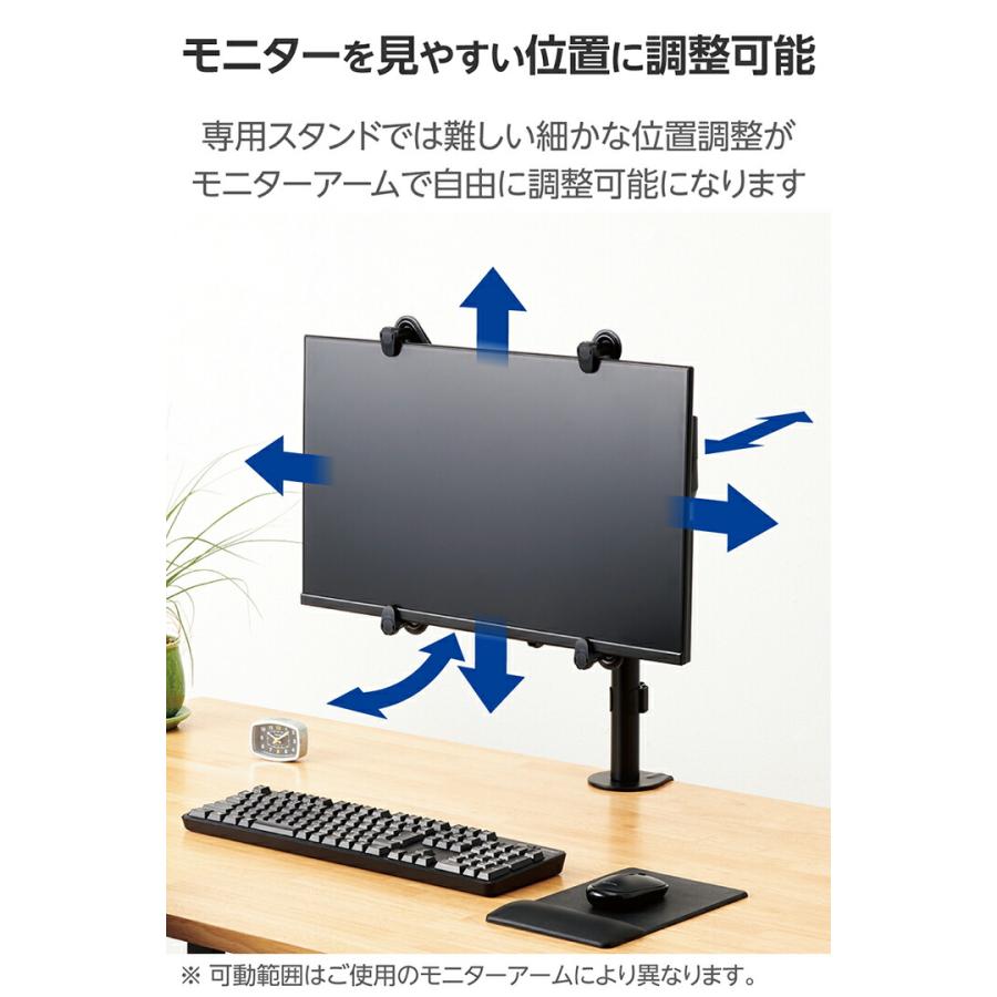ELECOM エレコム モニターアーム 専用 モニターマウントホルダー ELECOM エレコム モニターアーム 専用 モニターマウントホルダー