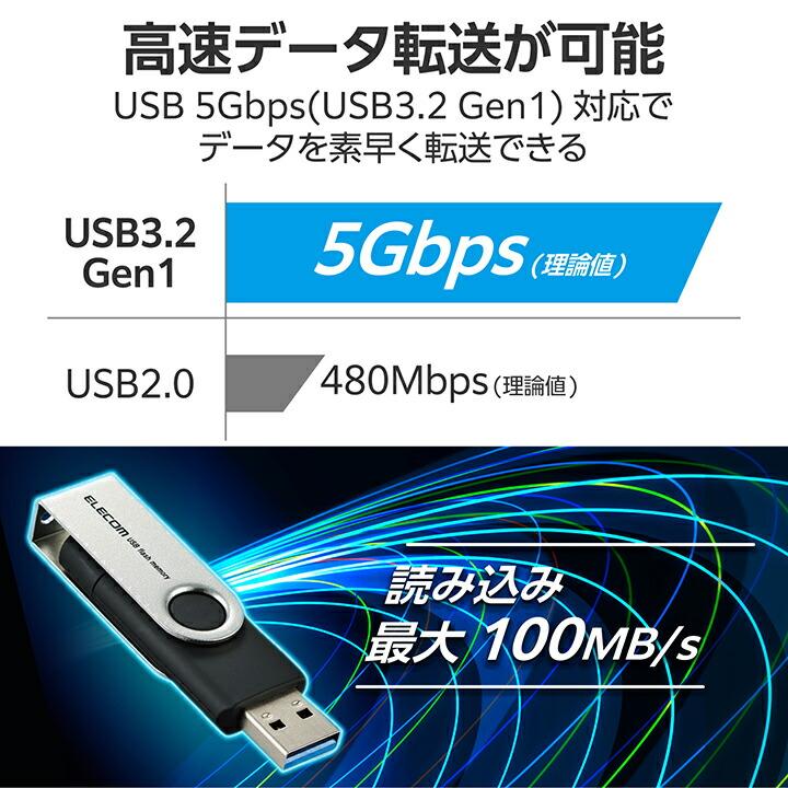 ELECOM（エレコム） USBメモリ Type-C / USB-Aコネクター対応 256GB
