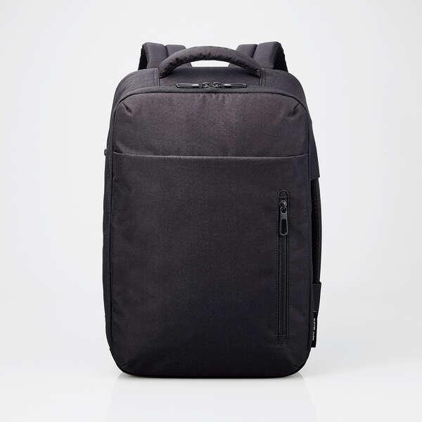 ビジネスバックパック 14inch 対応 2way 12L 撥水加工 高耐久ファスナー採用 ブラック 約12L┃BM-BPTWBK エレコム 在庫処分 | ELECOM | 03