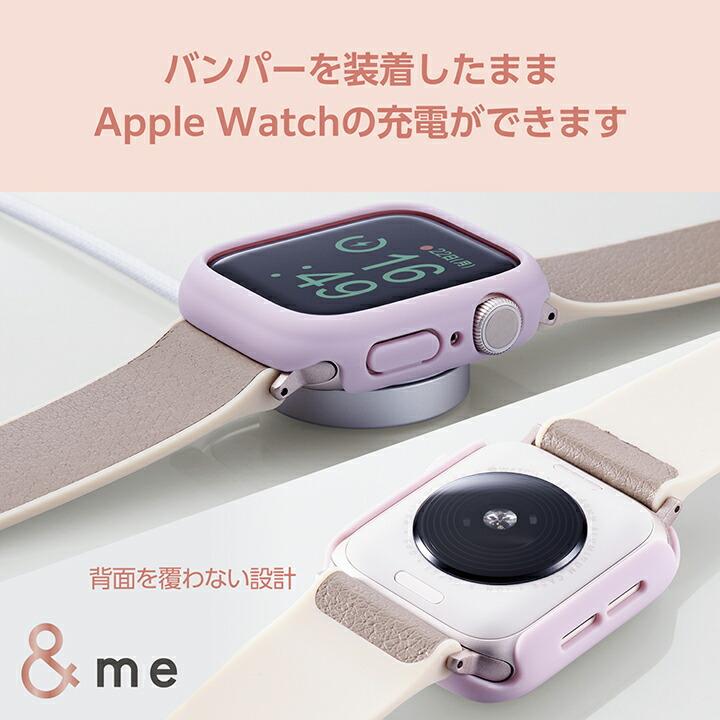 ELECOM Apple Watch Series 9 41mm 用 ＆me ハードバンパー ラバー 