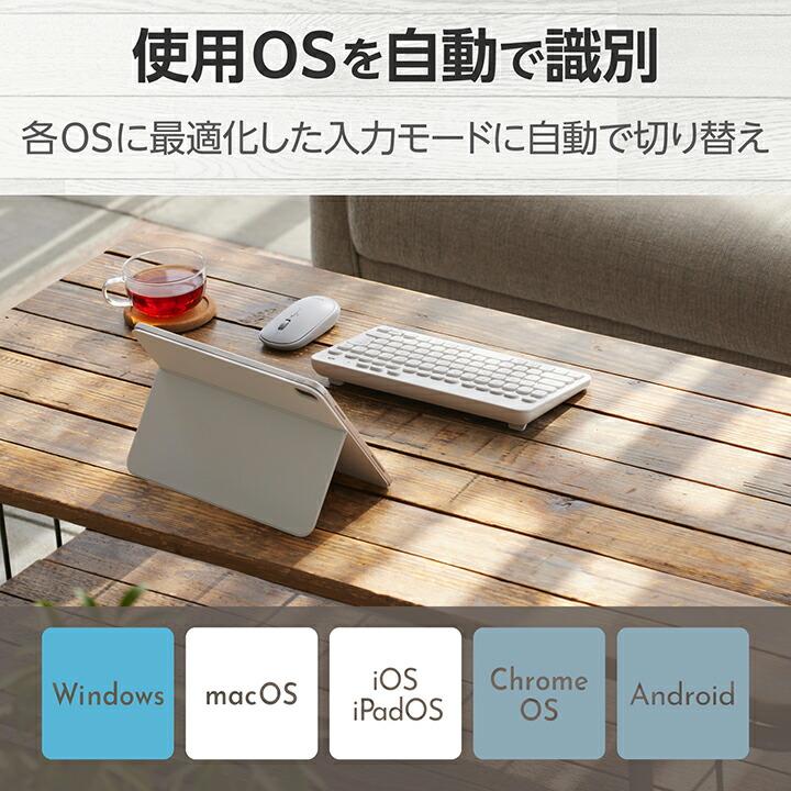 SChocV2対応 BT無線KeyballBLE　即使用可能　カスタム可能 ELECOM（エレコム） Bluetooth ミニ キーボード Caps Lock機能無効化