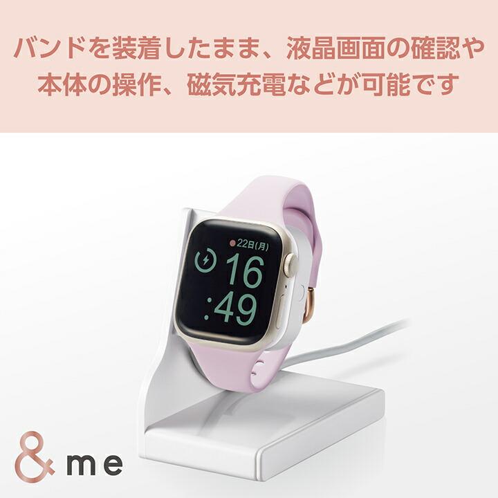 ELECOM（エレコム） Apple Watch 41 40 38mm 用 シリコンバンド ＆me 