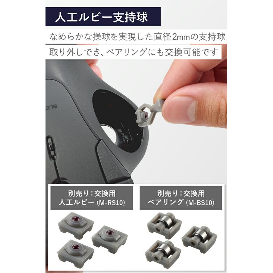 ELECOM（エレコム） トラックボール 2.4GHz無線 IST 5ボタン 人工