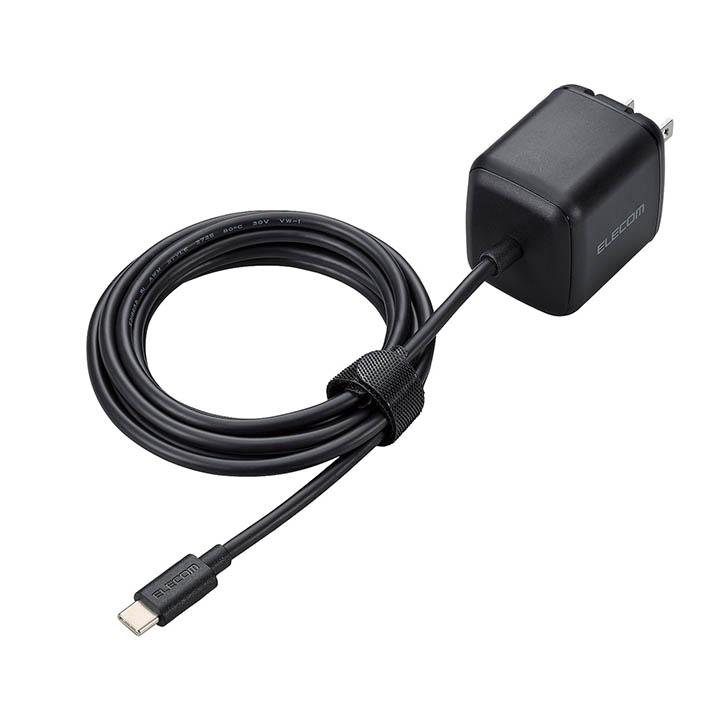 ELECOM（エレコム） 充電器 高速充電 AC充電器 65W Cケーブル一体型