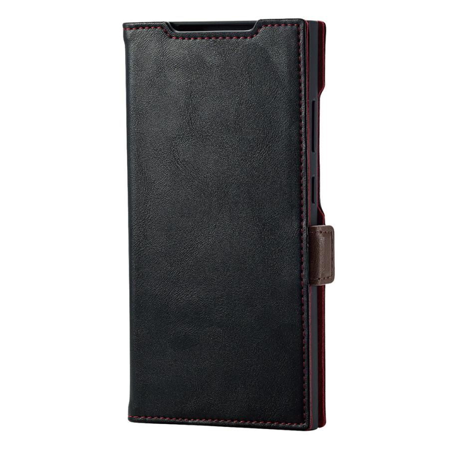 ELECOM Galaxy S24ソフトレザーケース 磁石付 耐衝撃 S24 Ultra