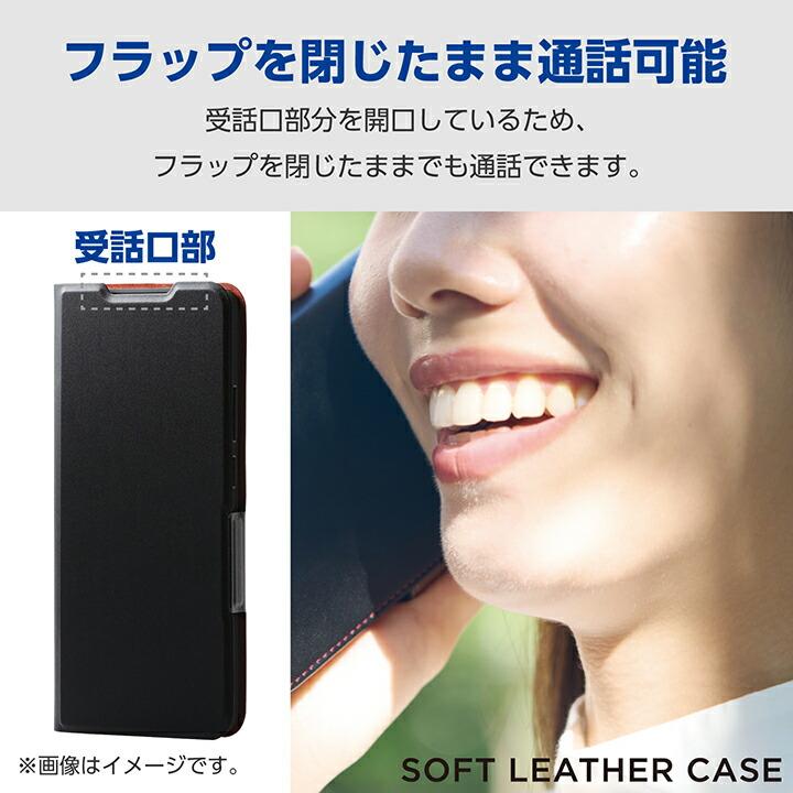 ELECOM（エレコム） OPPO Reno11 A 用 ソフトレザーケース 薄型 磁石付