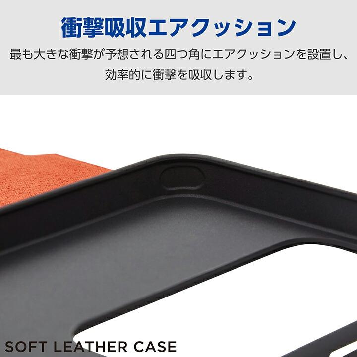 ELECOM（エレコム） OPPO Reno11 A 用 ソフトレザーケース 薄型 磁石付
