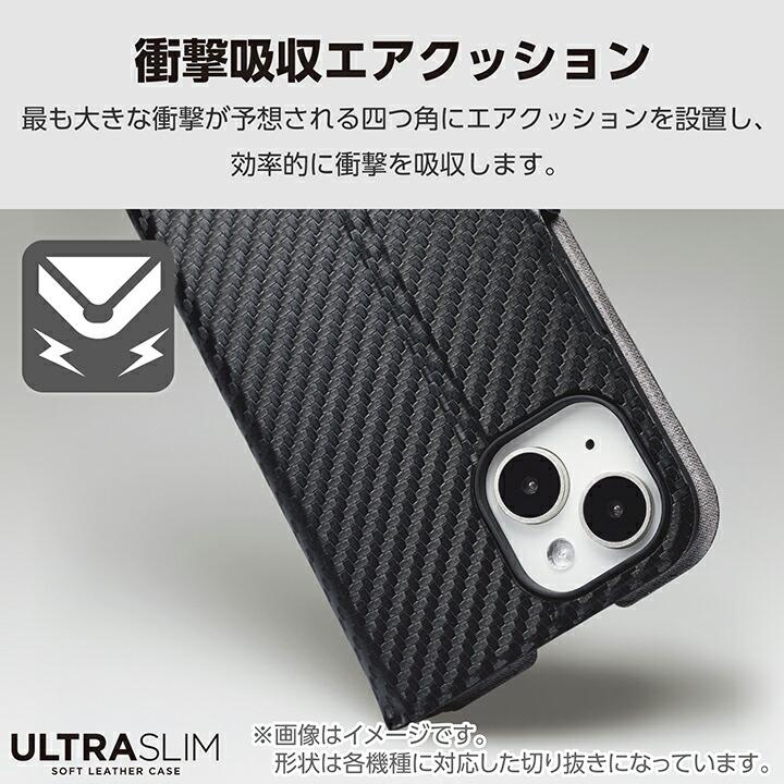ELECOM（エレコム） Google Pixel 8a 用 ソフトレザーケース 薄型 磁石