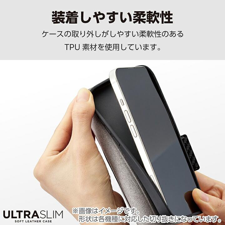 ELECOM（エレコム） Google Pixel 8a 用 ソフトレザーケース 薄型 磁石