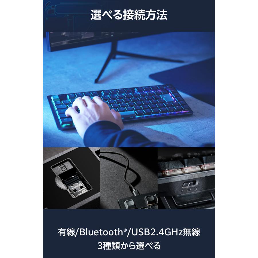 ELECOM（エレコム） V custom VK520LL ロープロ 75％サイズ 有線 2.4