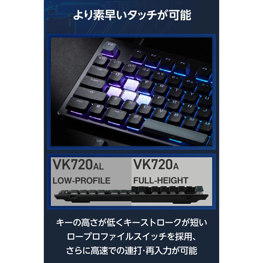 ELECOM エレコム V custom ゲーミング キーボード 75%サイズ ELECOM エレコム V custom ゲーミング キーボード 75%サイズ