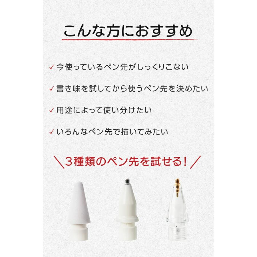 ELECOM エレコム Apple Pencil用 交換ペン先 描き比べセット 3個 ELECOM エレコム Apple Pencil用 交換ペン先 描き比べセット 3個