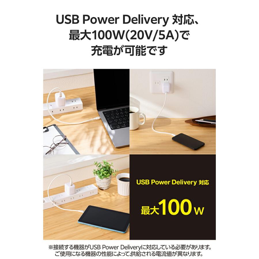 ELECOM（エレコム） USB Type-C - USB Type-Cケーブル USB2.0 なめらか