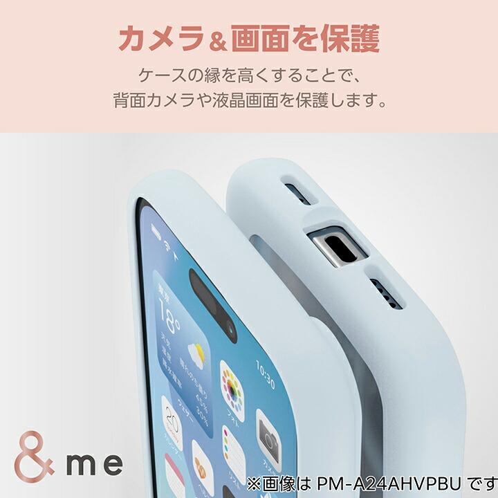 エレコム PM-A24AHVPMBK iPhone 16 ケース 【】 ハイブリッド 衝撃吸収 軽量 薄型 カメラ周り保護 ストラップホール付 背面ミラー調 &me ブラックフレーム×ミラー ELECOM 送料無料 🎴
